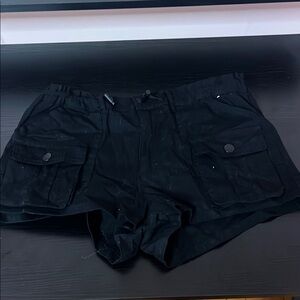 Black Cargo Shorts